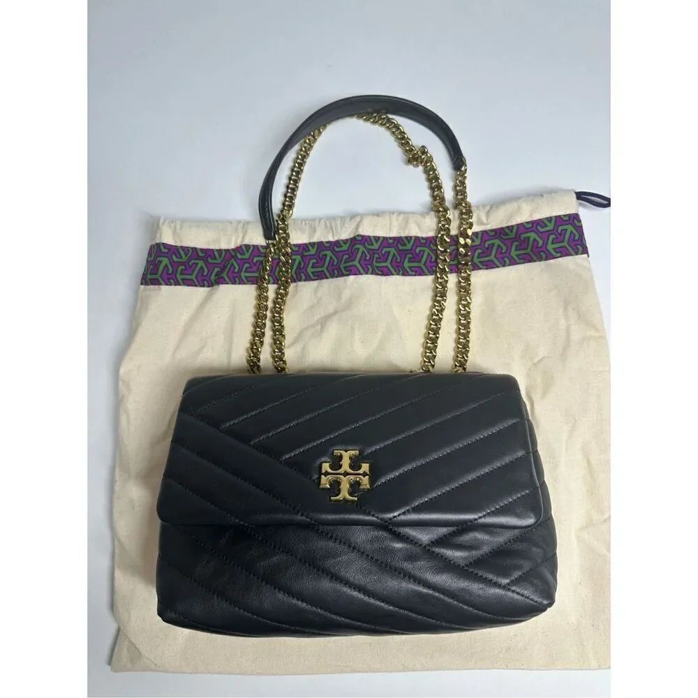 NWOT TORY BURCH KIRA SMALL CHEVRON BAG IN BLACK